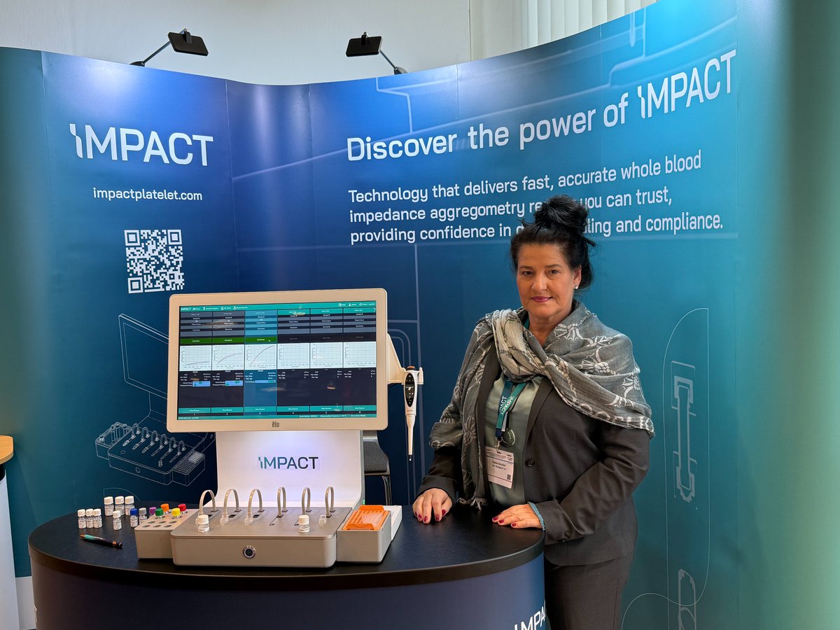 HartBio's tweet photo. We're heading back to #neuroRAD2026
Join us in Mainz, 7-9 October, where our team will be demonstrating IMPACT and discussing platelet function testing.📍Booth 29🔗https://t.co/RFvPxP0iNc
#IMPACT #Haemostasis #PlateletFunction #Neuroradiology https://t.co/MrW3zKCCnq