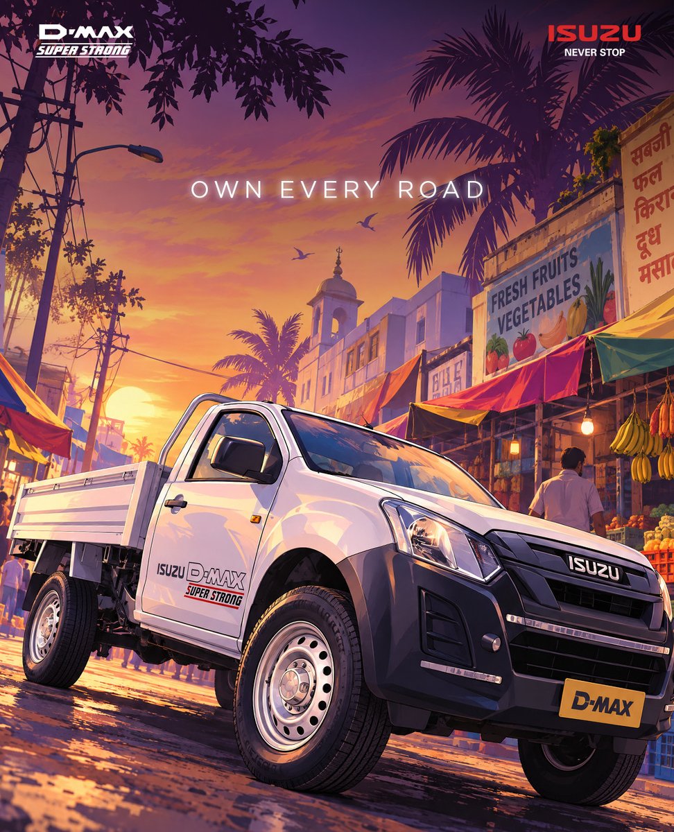 ISUZUHyderabad's tweet photo. Every road comes with side quests. Good thing the D-MAX never skips a level.
#ISUZUDMax #NeverStop #MahavirISUZU https://t.co/epmxKA5nGq