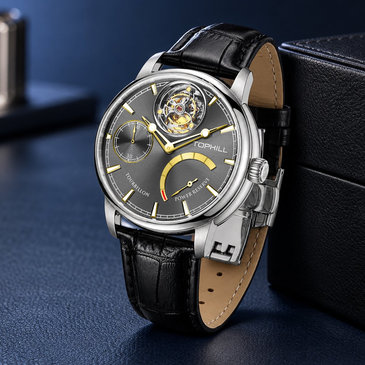 Kimyang1984's tweet photo. TOPHILL Tourbillon Watch For Men Mechanical Watch 43.7mm Luxury Skeleton Dial Leather Strap Reloj 316L Stainless Steel TU013G

#tourbillon #tourbillonwatch #tophill #watchforman #mechanicalwatches #watchcommunity #chinesewatches #chinesewatchesfactory https://t.co/YNYAMe916K