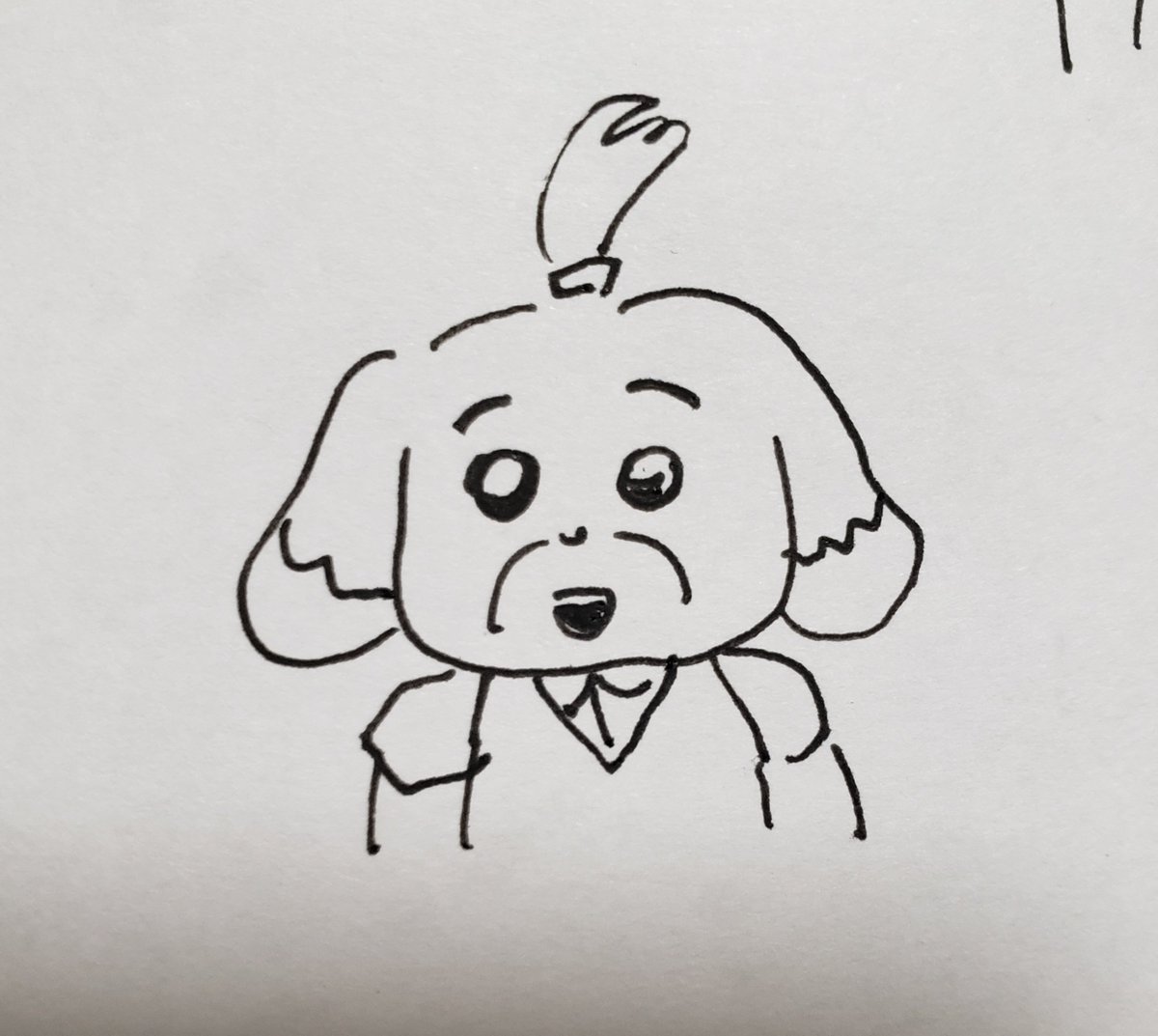 nou_miso's tweet photo. 妻がうろ覚えで描いたどうぶつの森のしずえ https://t.co/173ntG17BQ