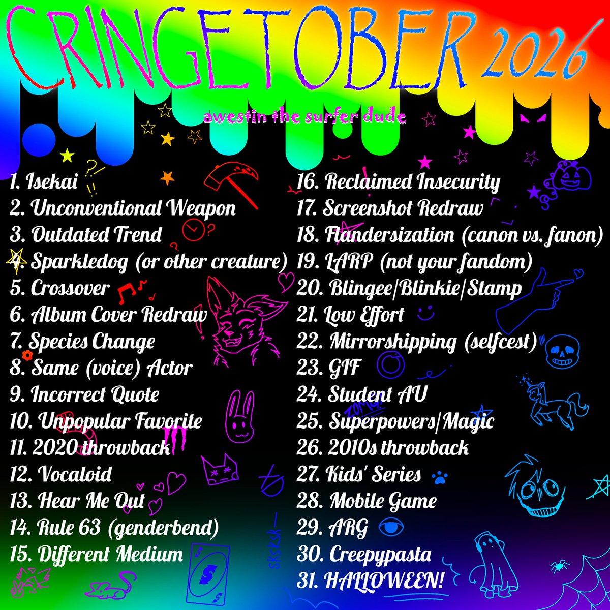 MalusKrow's tweet photo. hi new account im from tumblr but im gonna post art here too cause this is where all the artists are for some reason. im doing the cringetober event and some prompts from hannibaltober if i have time https://t.co/uUMzDdPJMS