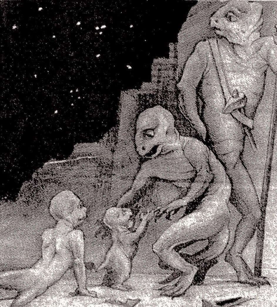 planethunter56's tweet photo. “We are native terrans. We had and have some colonies in the solar system, but we originate on this planet. It’s in fact our planet and not yours… it was never yours.”

Lacerta is all fun and games up until David Grusch talked about a UFO crash retrieval that involved reptilians, plus also seeing some live reptilian occupants. Still processing…