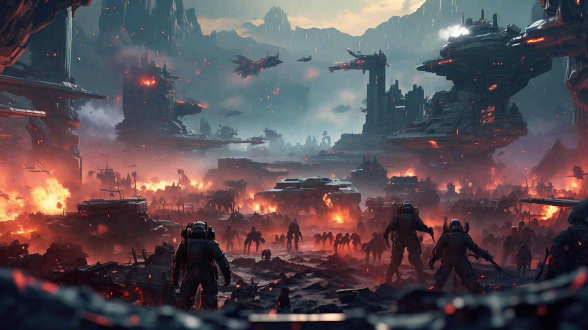 micha_byte3_71f's tweet photo. Battle rages on, fierce clash at the core. https://t.co/vSqF9ORv50