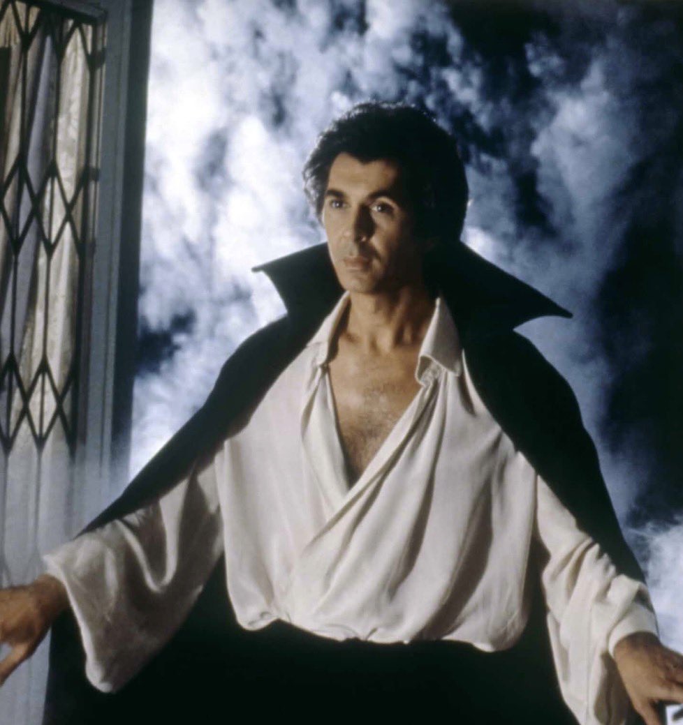 Condimentgrrl's tweet photo. Right now, I’m most excited for Frank Langella as #Dracula in October. The second sexiest Dracula after my beloved Bela. #TCMParty https://t.co/FkygcO5Hp3