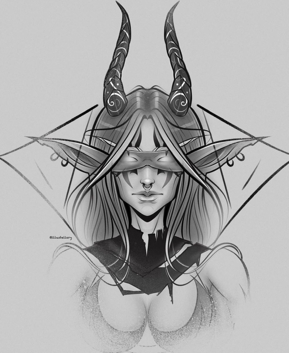 illustellary's tweet photo. Fast morning sketch based on WoW character 💓👀 #worldofwarcraft #warcraft #warcraftart #nightelf https://t.co/YZcoXwDqga