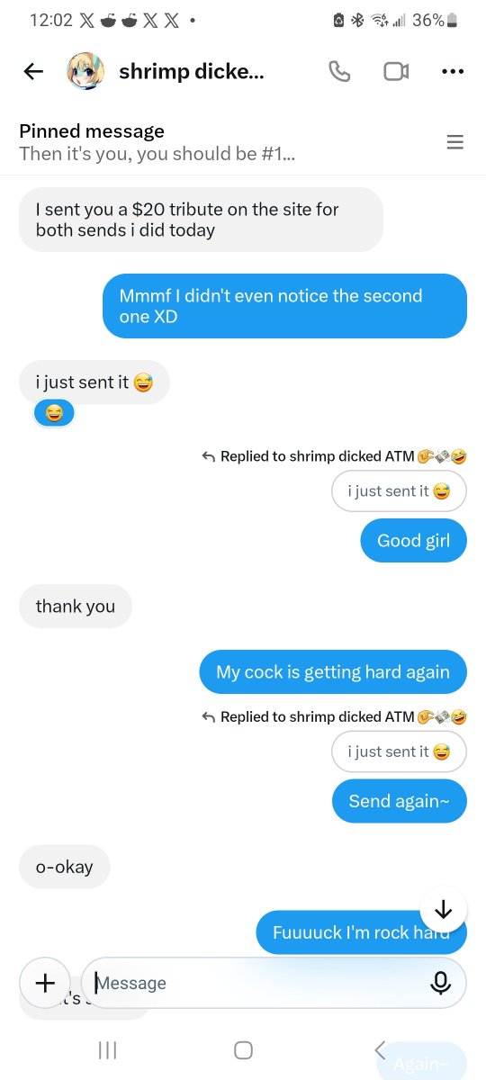 Moonhound0's tweet photo. @dumbun12 just couldn't help themselves tugging their tiny little clit while getting zeroed out by my fat throbbing cock~ XD https://t.co/tn7pOT4q1A