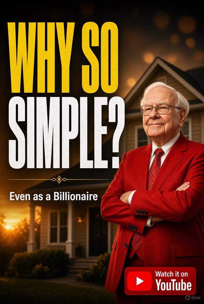 RichCelebVault's tweet photo. Why does Warren Buffett still live so modestly despite being a billionaire? The answer may be the very secret behind his success. Instead of chasing luxury, Buffett focused on disciplined investing &amp; long‑term thinking.
 https://t.co/b1y9mOE1wQ

#WarrenBuffett #BerkshireHathaway https://t.co/G54Ie0tU8N