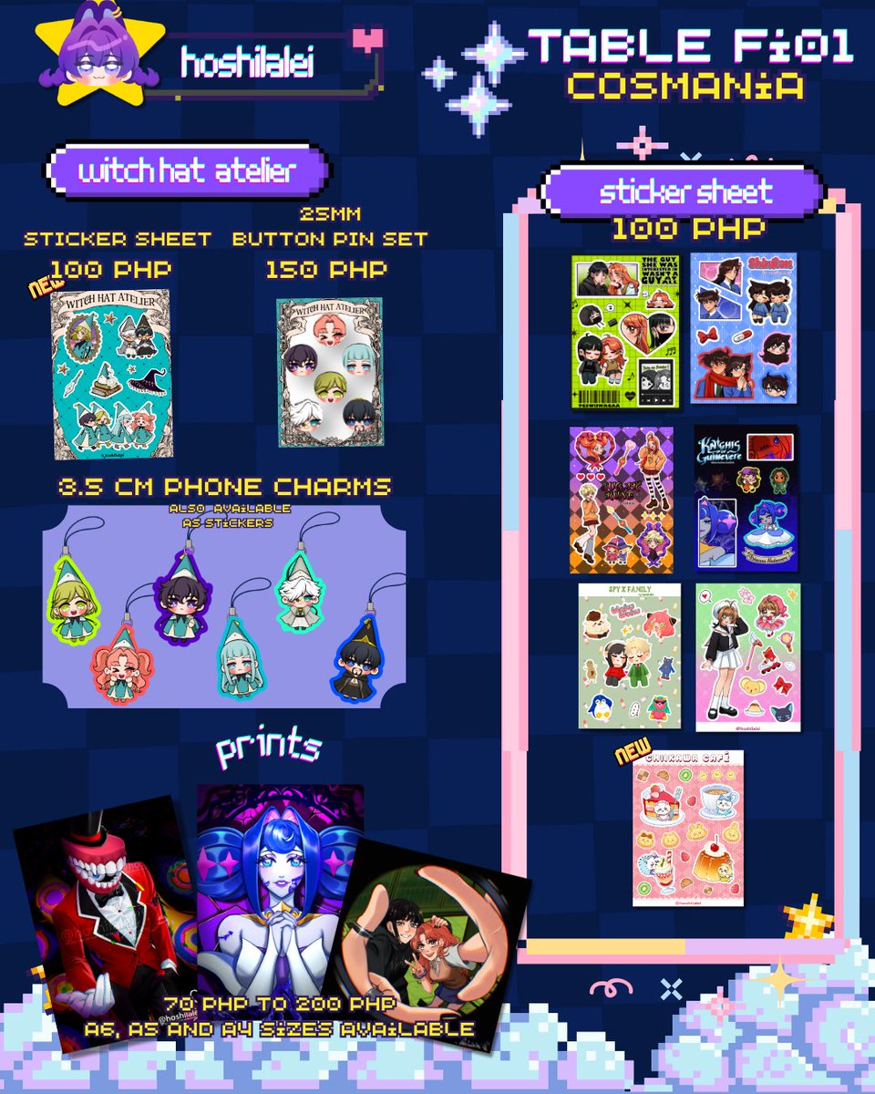 hoshilalei's tweet photo. ✨ Here's my catalogue for CosMania 2026! ✨
❤️, ⌨️, and 🔁 are greatly appreciated
Lads, Chiikawa, Green Yuri, zomst ,alnst, f/ace, KoG &amp; more
✨Pre-orders are now open! Feel free to browse
Thank you so much! See u there 
@CosplayManiaPH #cosmania2026 https://t.co/ZHZv9Pjh0e