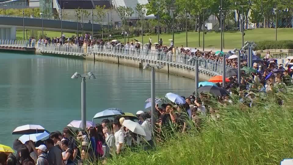 ReutersJapan's tweet photo. 韓国南部・釜山の水路に迷い込んだサメが、同国で話題となっている。釜山市によると、過去2週間で約60万人がこのサメを一目見ようと詰めかけたという。
https://t.co/3T2xGPVlt4 https://t.co/6w8Vc2He6a