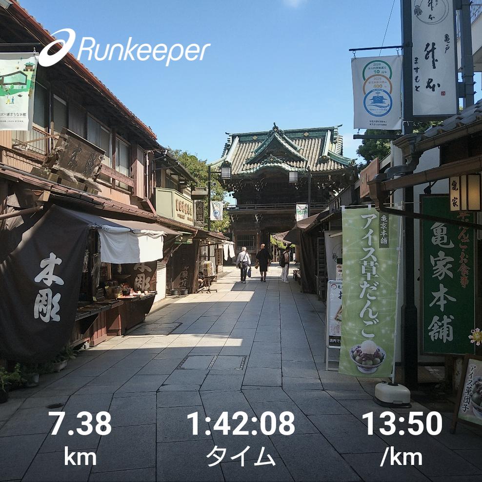 fuuryuu1's tweet photo. 15㎞で給水したけど、土手には自販機がないよね！
きょうは24㎞で足がつってDNF😔
徒歩で帝釈天まで・・・
あとどのくらいあるのかなぁ～と思っていたら！
あと2600ⅿの看板を発見！

＃ランニング
＃スロージョグ https://t.co/GsLsvkyD3k
