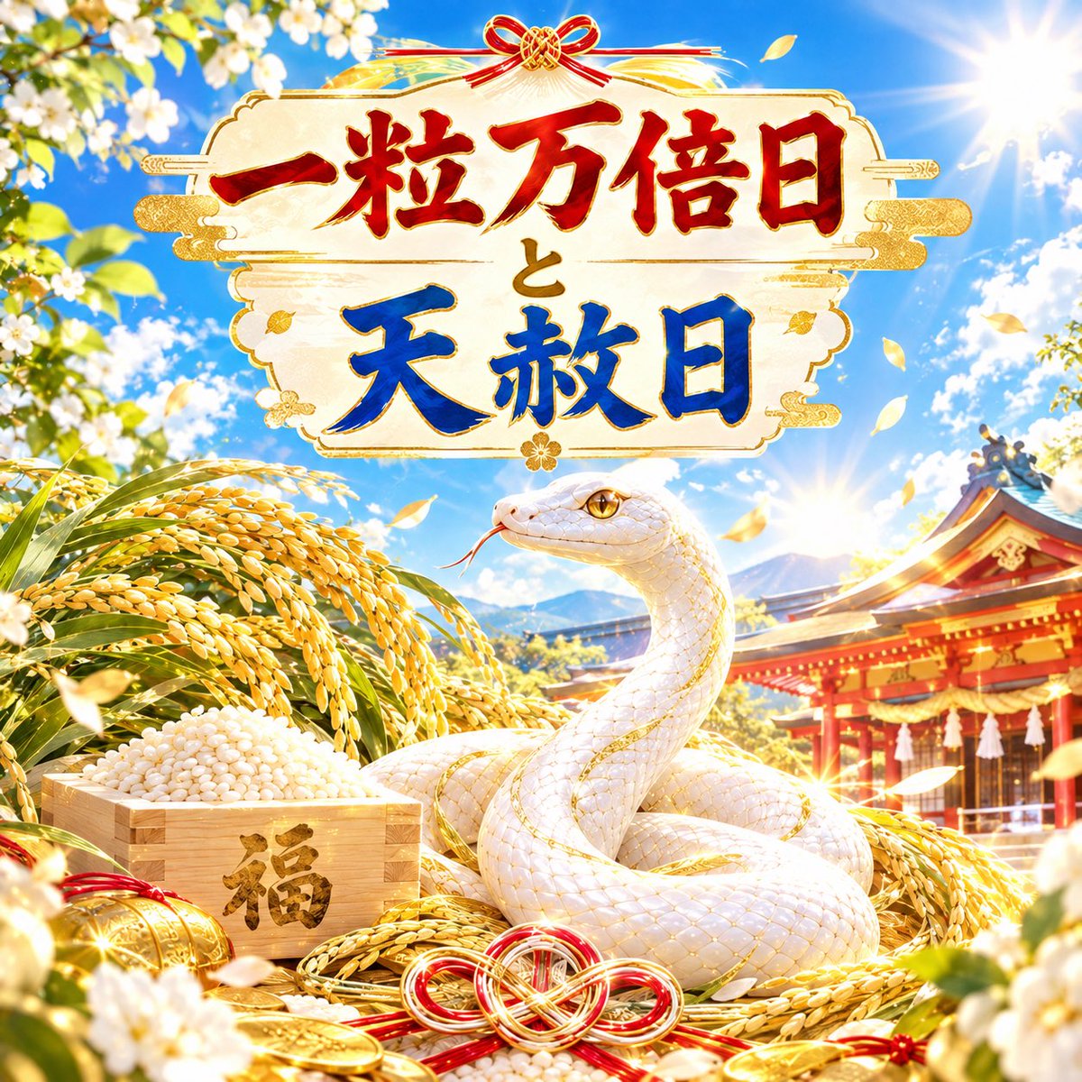 snake_uranai's tweet photo. おはようございます🐍
アジア大会サッカー男子日本がPK戦を制し決勝へ⚽

今日は天赦日×一粒万倍日✨
最上の吉日に「始めたことが
万倍に実る」日が重なります🐍

気になっていたことを始めるのに
ぴったりの一日です🌱

#アジア大会 #天赦日 #一粒万倍日 #開運 https://t.co/dnWmS8yUij