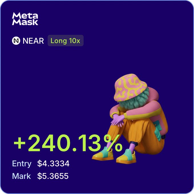 loooooooolp's tweet photo. MetaMaskでNEARのパーペチュアルを取引しましょう。$near ロングなう https://t.co/JCLIHVG3rG