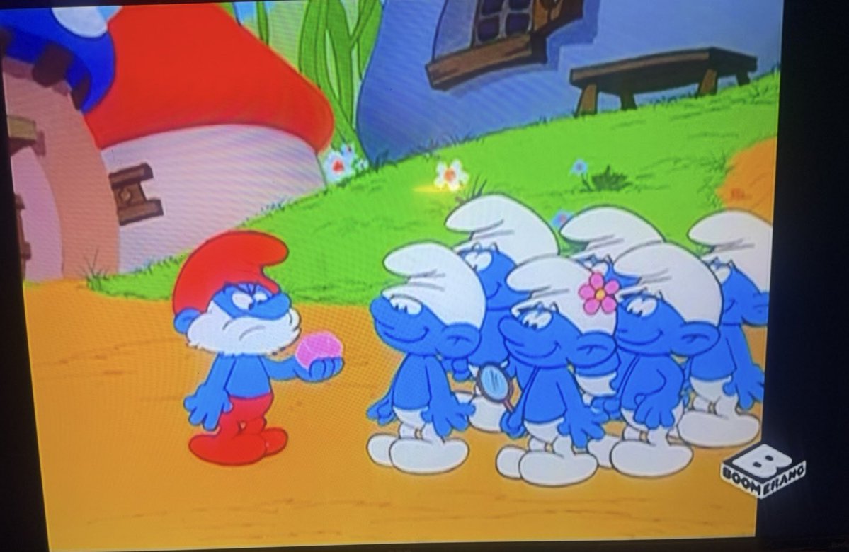 Westbroo6Keaton's tweet photo. *sigh* 😞😔 Due to licensing issues and after one year of returning reruns, “The Smurfs (1981-1989)” has been removed from the Boomerang schedule. This is making me sad. Now if you excuse me, I’m going to cry in my sleep while we have a moment of silence. #TheSmurfs #Boomerang https://t.co/Ddt0up2KUz