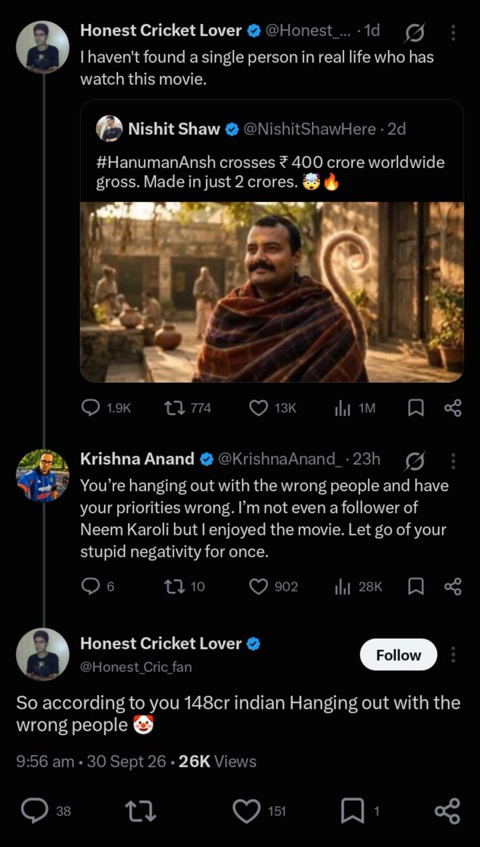 QUESTIONINGyou2's tweet photo. This guy named @Honest_Cric_fan  met 148cr people in just few months crazy 😧😧😧 (never met me) why???? https://t.co/RvrCWy2ILv