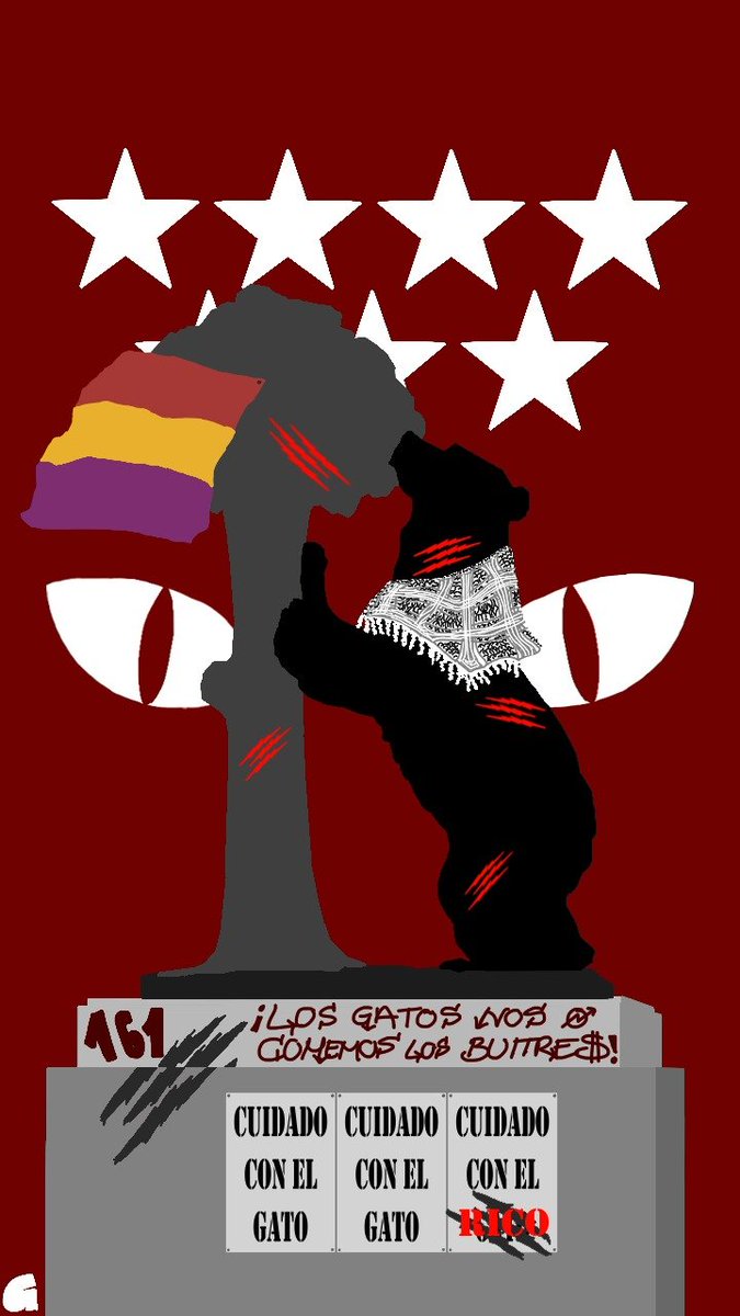 soplagaitas161's tweet photo. buenas, gente. en vez de a dormir, ayer me dediqué a hacer esta chapucilla porque recordé que antes dibujaba. si te parece guay, aunque sea un poco, y quieres usarla para algún fin, es de libre uso (carteles, pegatas...).
el gato es dos veces animal: es gato y ARAÑA https://t.co/tbGsslfusK
