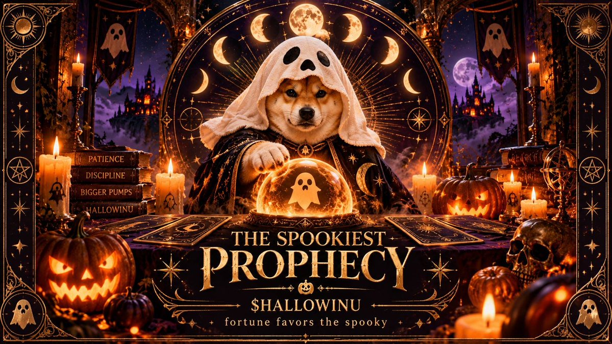 HallowinuOnSol's tweet photo. The crystal ball has spoken…

more ghosts
more memes
more chaos
more Hallowinu

fortune favors the spooky. 👻

solana:WApCdQftZcRUNHN9S2XvmrqeRtRASE3EZxnwuNJpump 🎃 https://t.co/mN2ABlEW4a