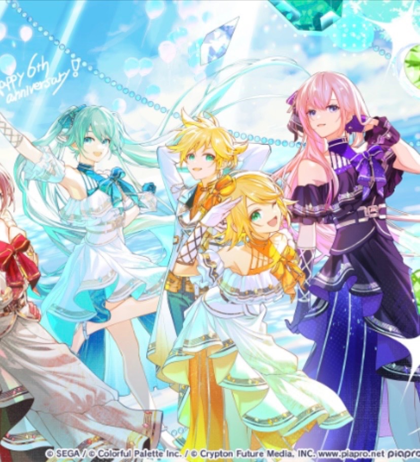 DailyNegitoro's tweet photo. Day 772: Project Sekai 6th anniversary Mikuluka costume designs (ft the kagamines) #初音ミク #巡音ルカ #ネギトロ #negitoro #mikuluka #VOCALOID https://t.co/kNVZHVNoCA