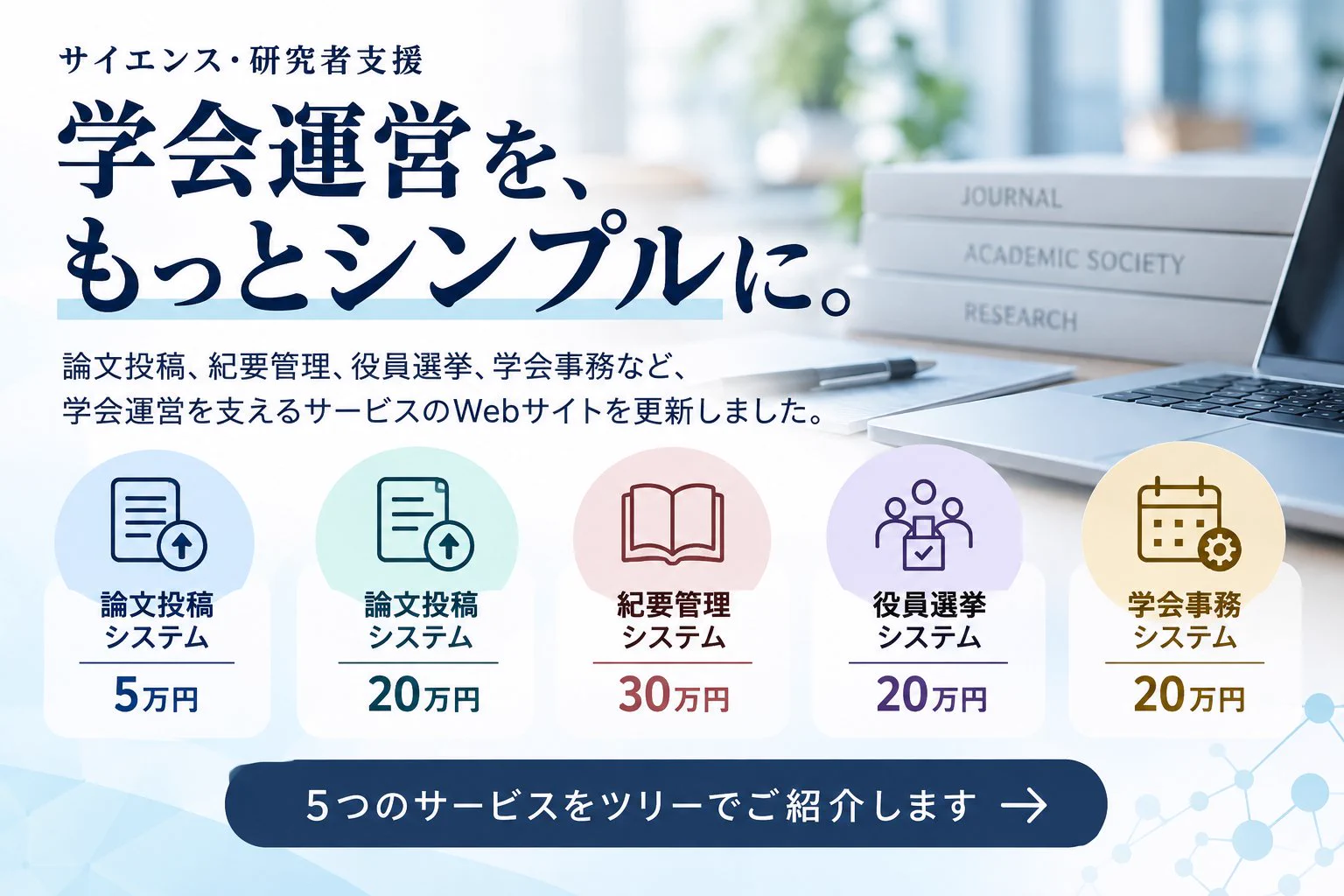 システム開発チーム SW【公式】 on X: "【学会運営を、もっとシンプルに。】 論文投稿、紀要管理、役員選挙、学会事務。 学会運営には ...