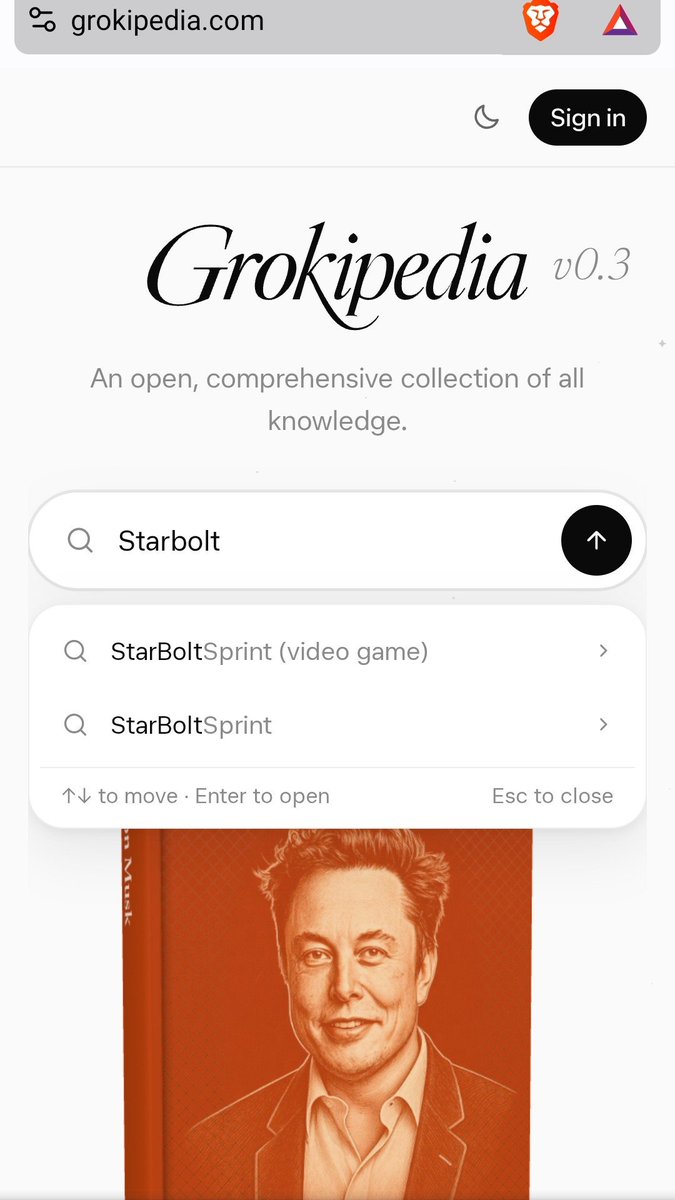 Sathiyababu16's tweet photo. Grokipedia getting refreshed + fact-checked by Grok while the xAI gaming side keeps moving… 👀🎮

Feels like that game reveal could drop anytime now.

The pieces are lining up. $BOLT ⚡️🚀

Don’t blink.

@StarBoltSprint ⚡️🚀 https://t.co/II4RBdrjKA
