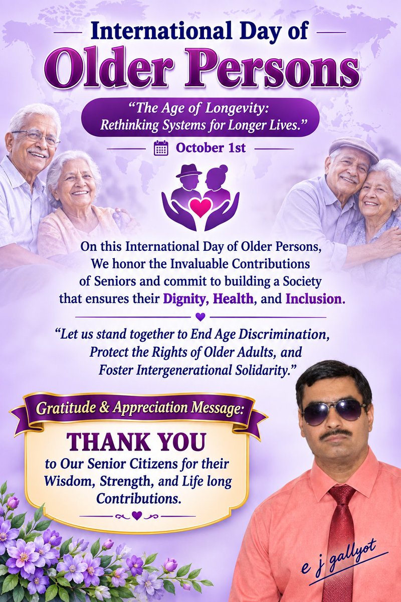 elvis_jude's tweet photo. Today, on the International Day of Older Persons, 

Let’s Commit not just to Honoring them today, but to listening, learning, and ensuring they feel Valued, Respected, and Loved Every Single Day. https://t.co/JDUUb6plHk