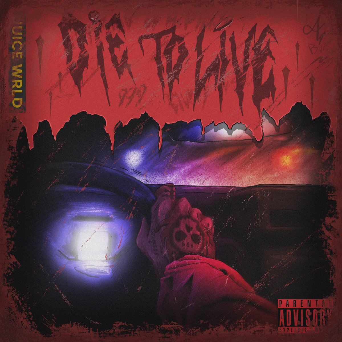 Alebvf19's tweet photo. Die To Live - Juice WRLD cover art by me https://t.co/zsWoYNnK6Q
