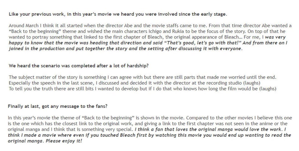 rukiastoenail's tweet photo. Kubo's writing fanfiction about his own story🫪 aight 

What a way to admit he is a bad writer https://t.co/5gP6UTbgjC