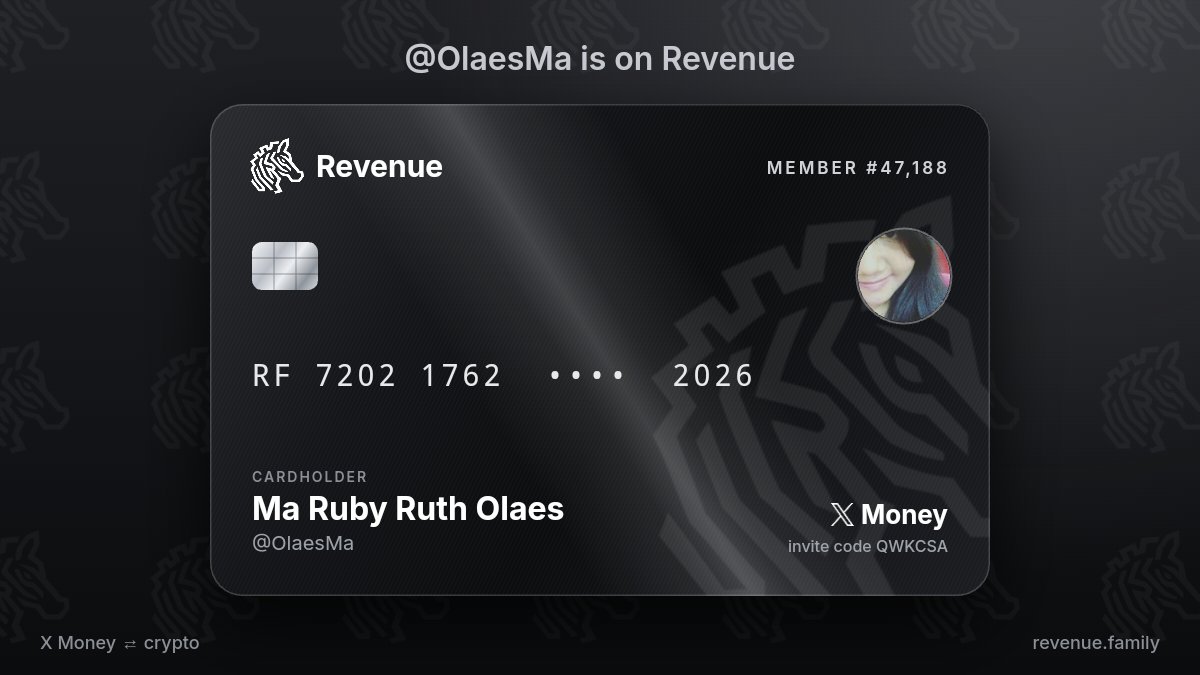 OlaesMa's tweet photo. @RevenueFamily https://t.co/u6ZWM9NKd2