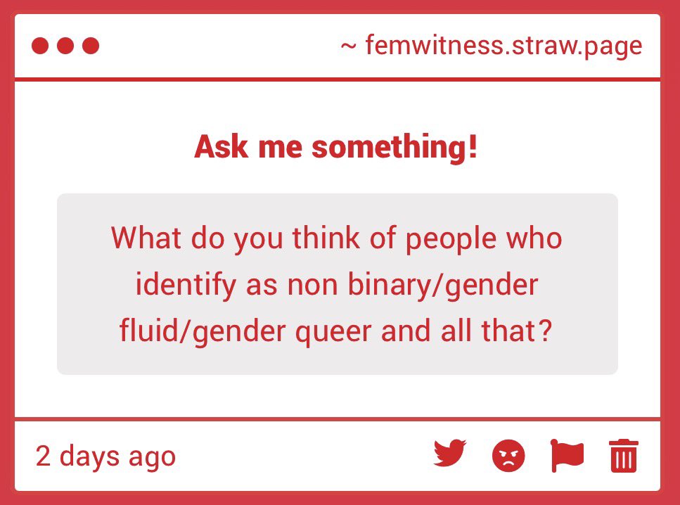 femwitness's tweet photo. i don’t believe these identities are meaningful categories they’re often rooted in internalised misogyny &amp; rigid gender roles. radfems want to abolish those roles and stereotypes so people can simply exist without feeling the need to create new identities to box themselves into https://t.co/6hDEAmlL6K
