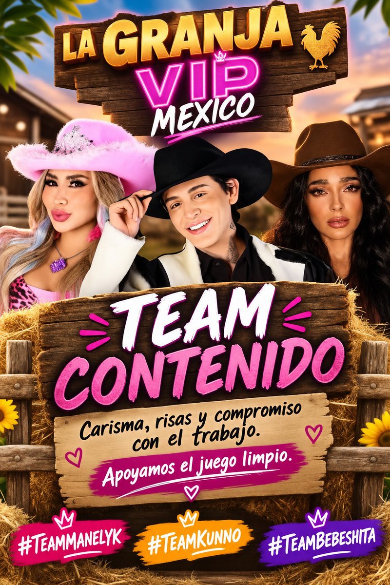 Daleska37364899's tweet photo. 🚨 Tenemos al Team Borrachitos Nominados y con la pena, pero quiero ver a los 3 Famdon votando cómo locos por ellos. 📲 Manelyk 🐦 Bbeshita 🐷 Kunno 🦄  🗳 #GranjaVIP https://t.co/naSzNPDi1b
