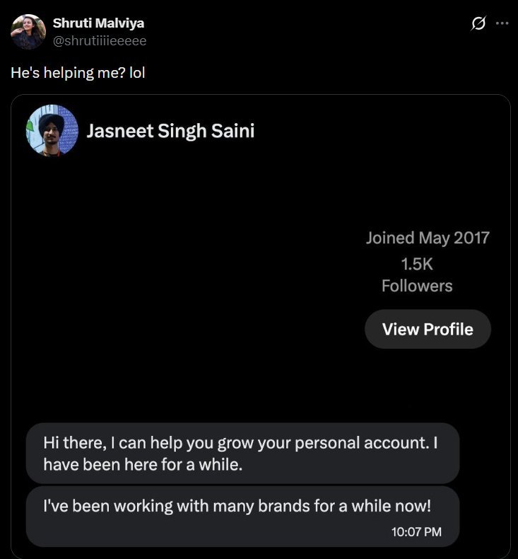 0xRowdyIND's tweet photo. Shitt😂👀

@shrutiiiieeeee 

Tumse na ho paayega bro @jasneet2003 https://t.co/YgfUyxTgy6