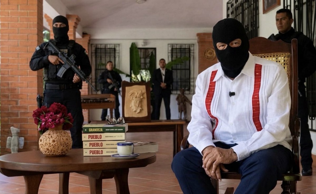 GildoGarzaMx's tweet photo. Qué pinche casualidad…

@IrvingPineda y @Azteca ubican en Suiza a Amílcar Olán, cercano a los hijos de AMLO y señalado durante años por contratos y negocios alrededor de la 4T. 

El 29 se publica que dos agencias de EU revisan señalamientos contra Andy López Beltrán por posibles vínculos con huachicol y crimen organizado.

Y hoy reaparece AMLO con su libro Pueblo y, qué curioso, vuelve con Estados Unidos, la soberan��a y los embajadores “metiches”. 

¿Nomás salió a vender libros?

Porque con ese calendario, parece más el calentamiento de una defensa política que una presentación editorial.

La imagen circula en redes.