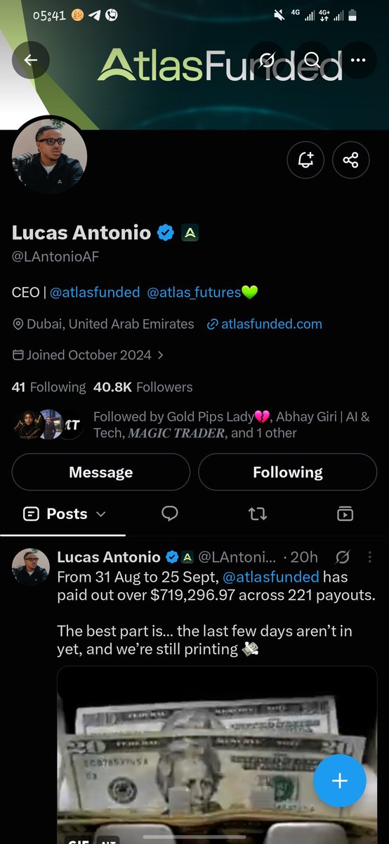 fxvisionirm7's tweet photo. @IbnAuwalX @LAntonioAF @atlasfunded @atlas_futures Grateful for the opportunity. May the best trader win! 🚀📈Allah ya bawa me rabo sa a ameen https://t.co/9ixeAhifpr