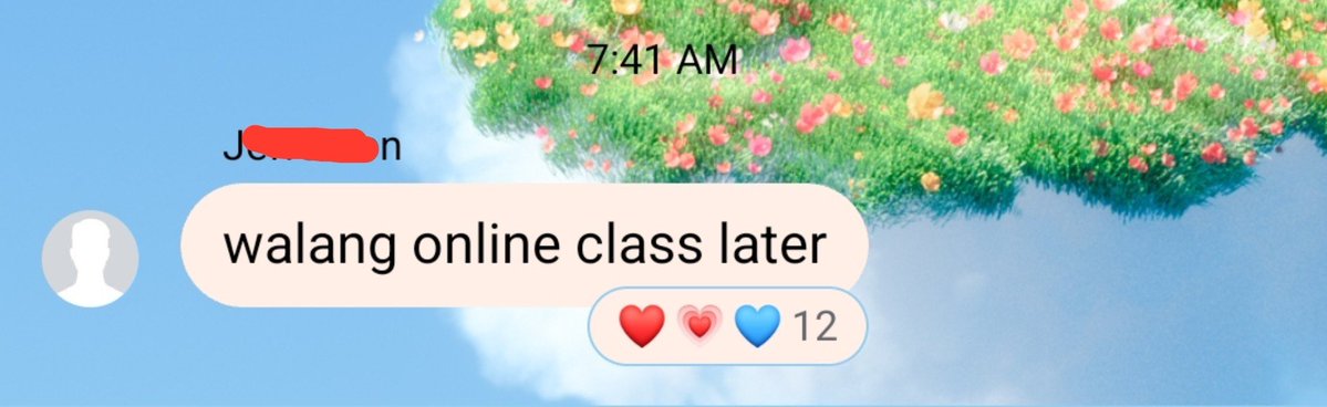 venxxyzai's tweet photo. reposted a "sana walang pasok" post kaninang 12am, had a dream na cancelled ang class, then woke up w this hwhahhaaha. https://t.co/Qk5lX9m3tL