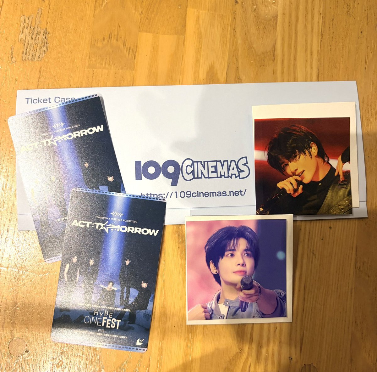 shaon8212's tweet photo. 【交換】TOMORROW X TOGETHER TXT HYBE CINE FEST 映画チケット特典

提供▶︎ ボムギュ、テヒョン
希望価格：1枚1400円
希望▶︎ スビン>>ヨンジュン
郵送希望📮。お支払いはPayPayでお願いします。

お気軽にお問い合わせください🙏
#HYBECINEFEST2026 https://t.co/UhjRSbnCu6