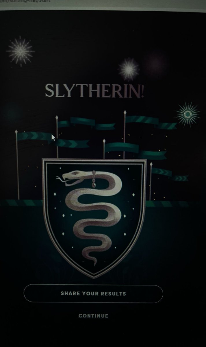 rahfeekey's tweet photo. My fifth sorting hat test.✨
#slytherinpride https://t.co/xrDqwVDcLt