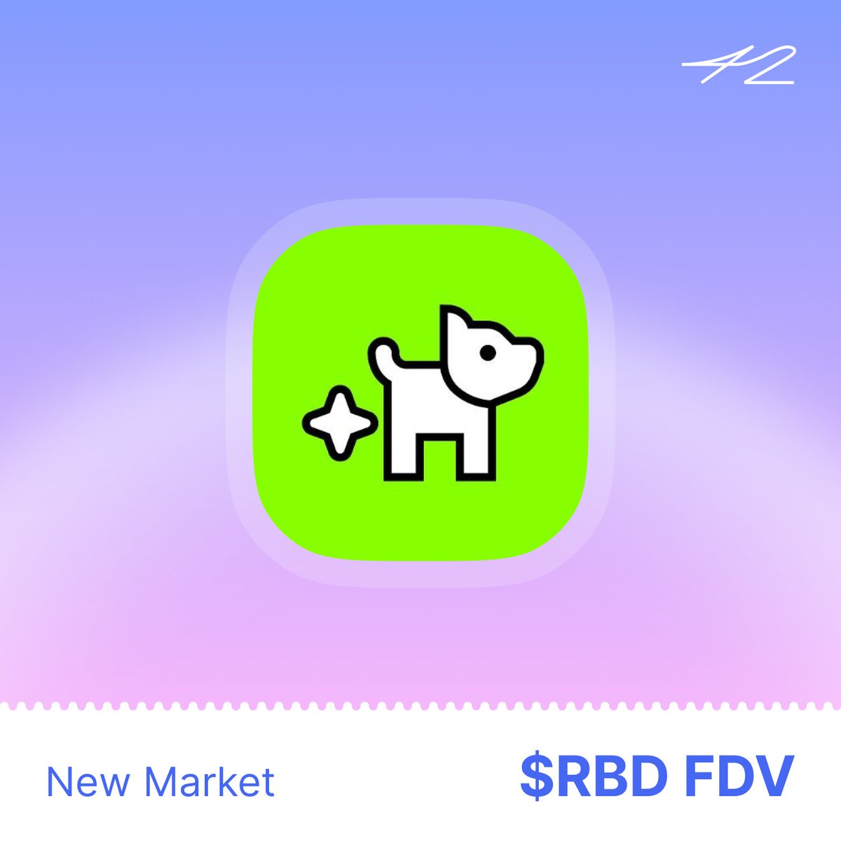 42space's tweet photo. NEW LISTING: rubidium:native FDV

@RobinDogMarket brings prediction markets to @RobinhoodCrypto, letting you trade on where crypto prices are headed with fast, simple, low-cost markets.

Trade the rubidium:native FDV market now👇
https://t.co/BLnBmndien https://t.co/miMyABdDQ1