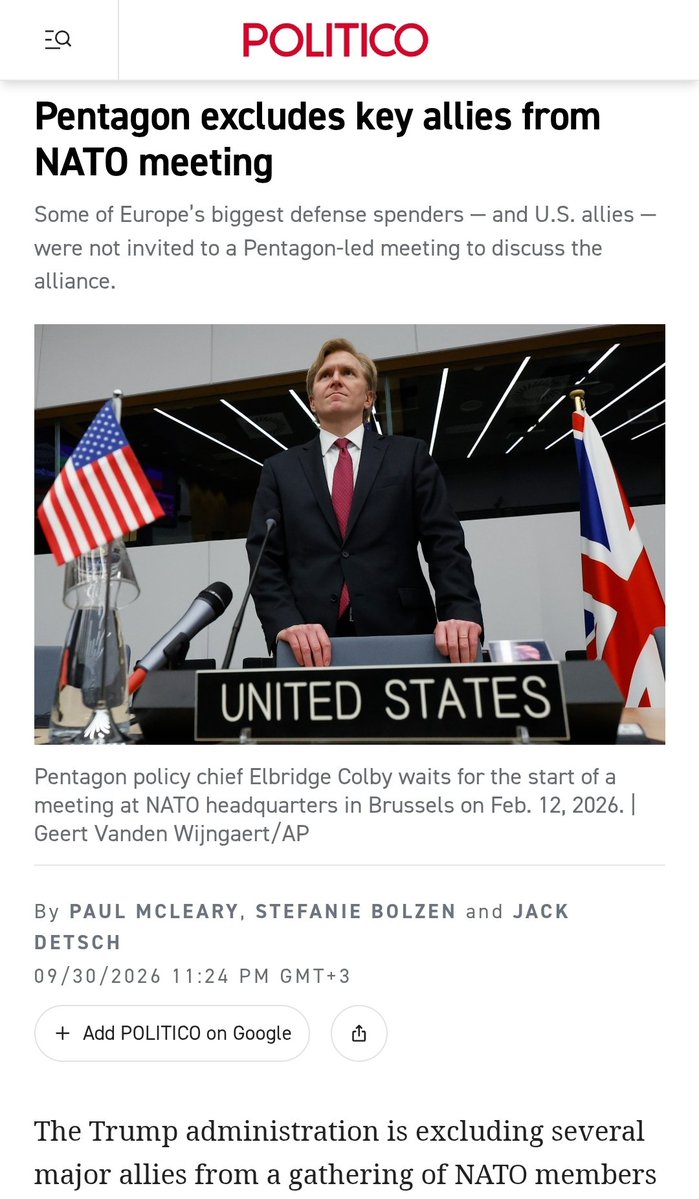 JayinKyiv's tweet photo. Ripping apart NATO for his Russian master, Trump says the UK, the Baltics and France are not allowed to attend next month's NATO summit in Poland.

A reminder, the Baltics are next on Putin's list and all 3 cannot attend. https://t.co/Y4b30hAHjH