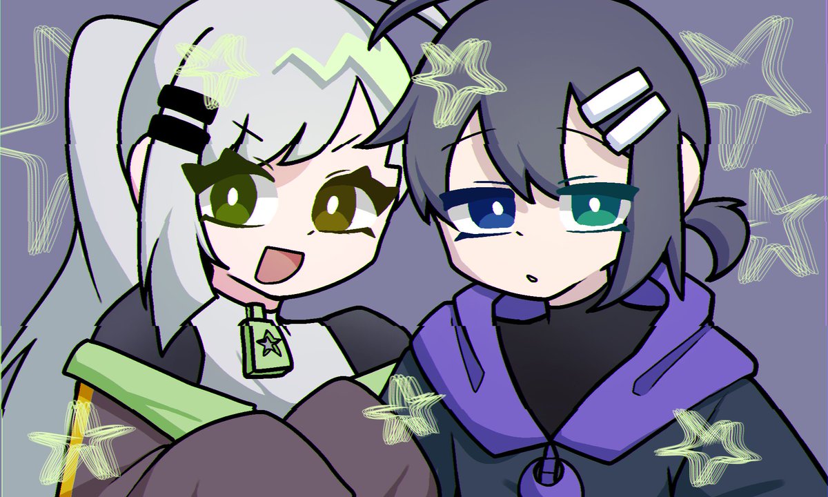 Aska_tomato's tweet photo. @Pi_ahoge 
ステラちゃんとルナ姉さん。。 https://t.co/SNPHUpBvAe