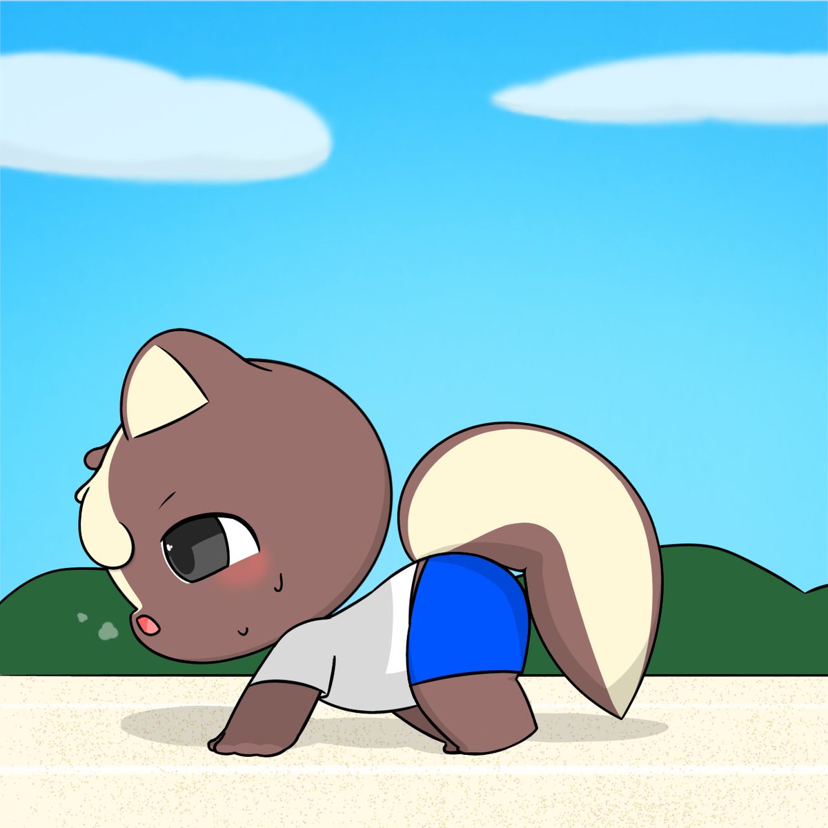 henokunk's tweet photo. 陸上の準備中

#furry #skunk #fart #ケモ https://t.co/pcT21Z61z7