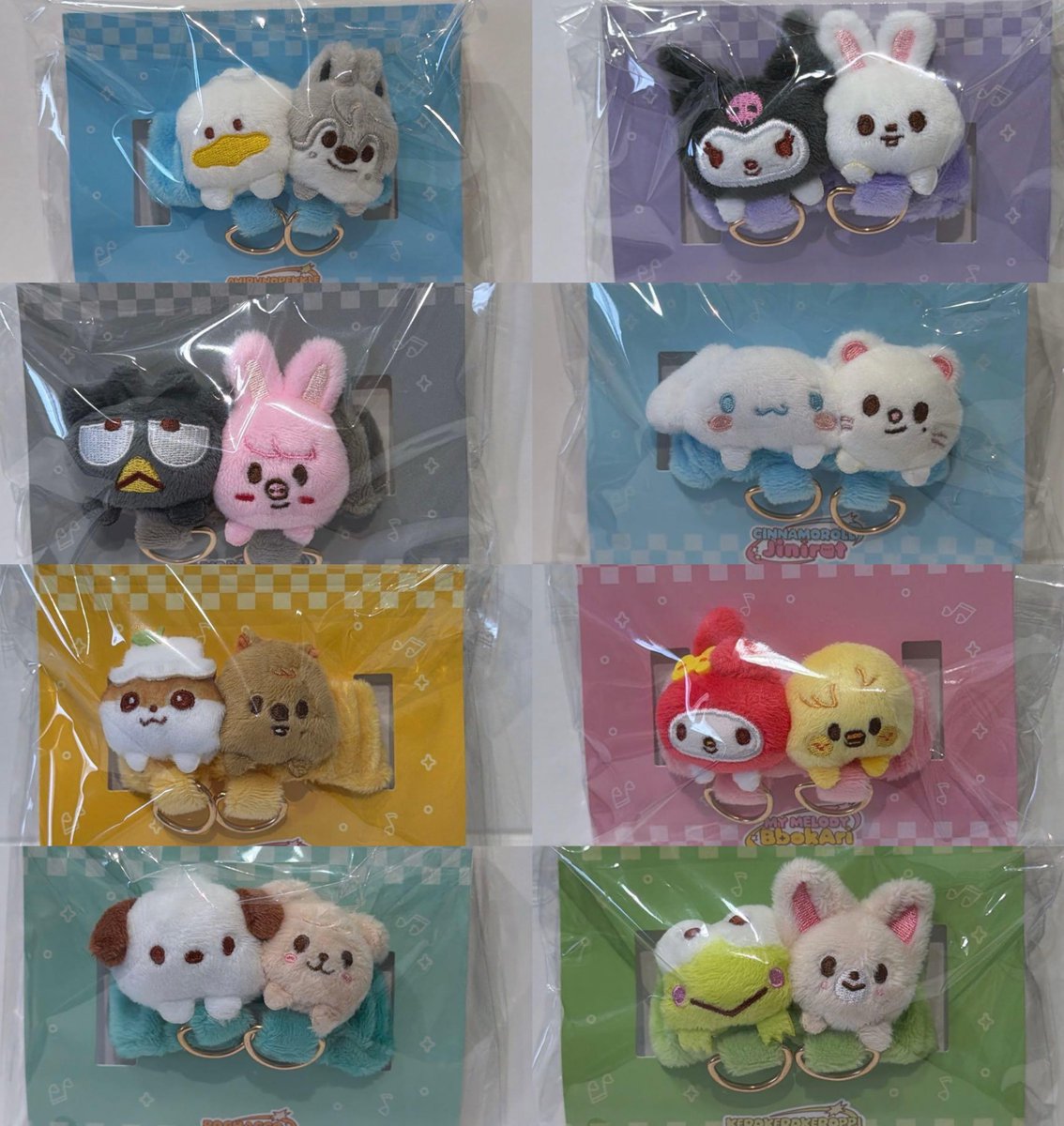 shoyoskz's tweet photo. skzoo x sanrio strap holder - run it world tour japan merch https://t.co/pAeC0Wc8m0