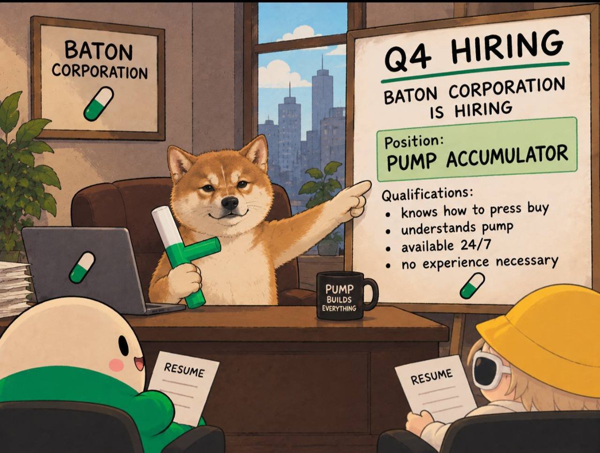 basilda_a's tweet photo. when i assess a meme before buying or deciding whether it's worth it, i focus on the things that actually matter.

1) narrative

is there a strong enough story to capture attention and bring new people in?

$BATON had the OG pump lore, the first pump LP pair, the name history, and it held a $1m floor without a CTO or active X.

2) community

are people actually active and willing to push?

with baton, the answer was clearly yes.

3)distribution

is supply well distributed and in the hands of believers rather than a few wallets waiting to dump?

yes.

4) meta

does it fit the current meta or have potential to frontrun the next one?

yes.

that’s literally why i decided to CTO baton.

i wouldn’t CTO just any meme.

all the little things people worry about on dips are mostly insignificant if these 4 things are there.

one wallet sold. volume is down today. someone is fuding. X is quiet for a few hours. chart looks not green.

none of that changes the core thesis.