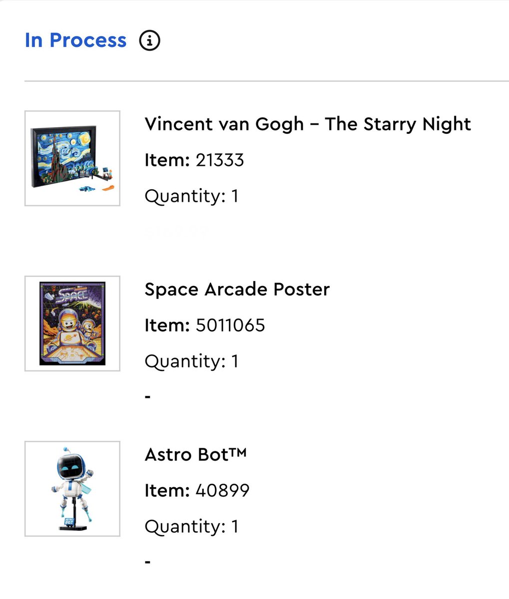 yensid98's tweet photo. I was able to secure the soon to retire Starry Night LEGO set and got Astro Bot as a free bonus! Iβm so excited! #LEGOstore https://t.co/5iFZK3oeb2