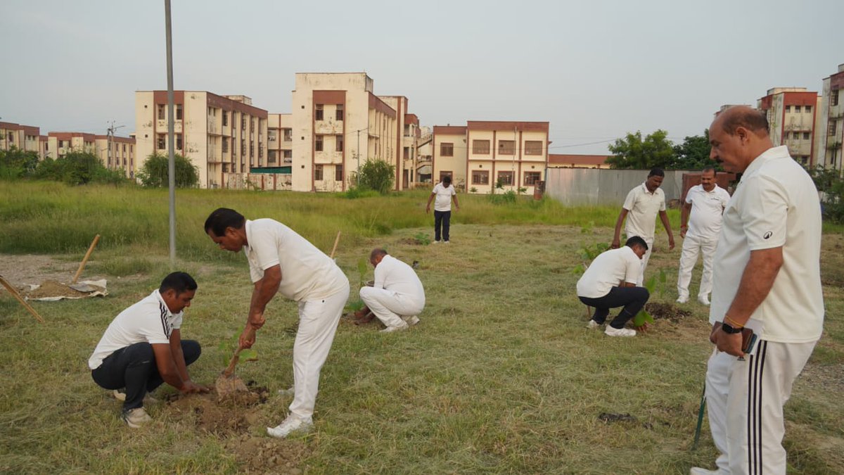 GcAmethi's tweet photo. As part of Vriksh Ropan Abhiyan 2026, a Tree Plantation Drive was organized at GC, CRPF, Amethi on 27 September 2026 with active participation of officers and personnel. https://t.co/DqoaMNpYci