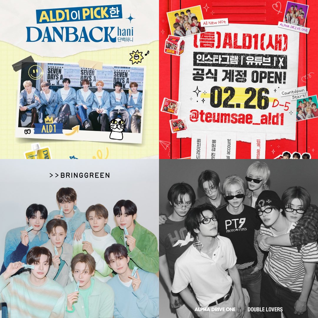 leelewn's tweet photo. from bakery, hotpot, coffee, fashion, gaming sampai healthy snack 😭
ald1 really said “we can collab with everything”

●danback
●teumsae ramyeon
●bringgreen
●double lovers
●tous les jours
●haidilao
●no coffee × ald1
●meiji
●puma × musinsa (sangwon)
●k-coffe
●kartrider rush+
●brownbreath
●fitbar

and the list keeps getting longer… like??? 😭 ALD1 GLOBAL BRAND MAGNET FR
