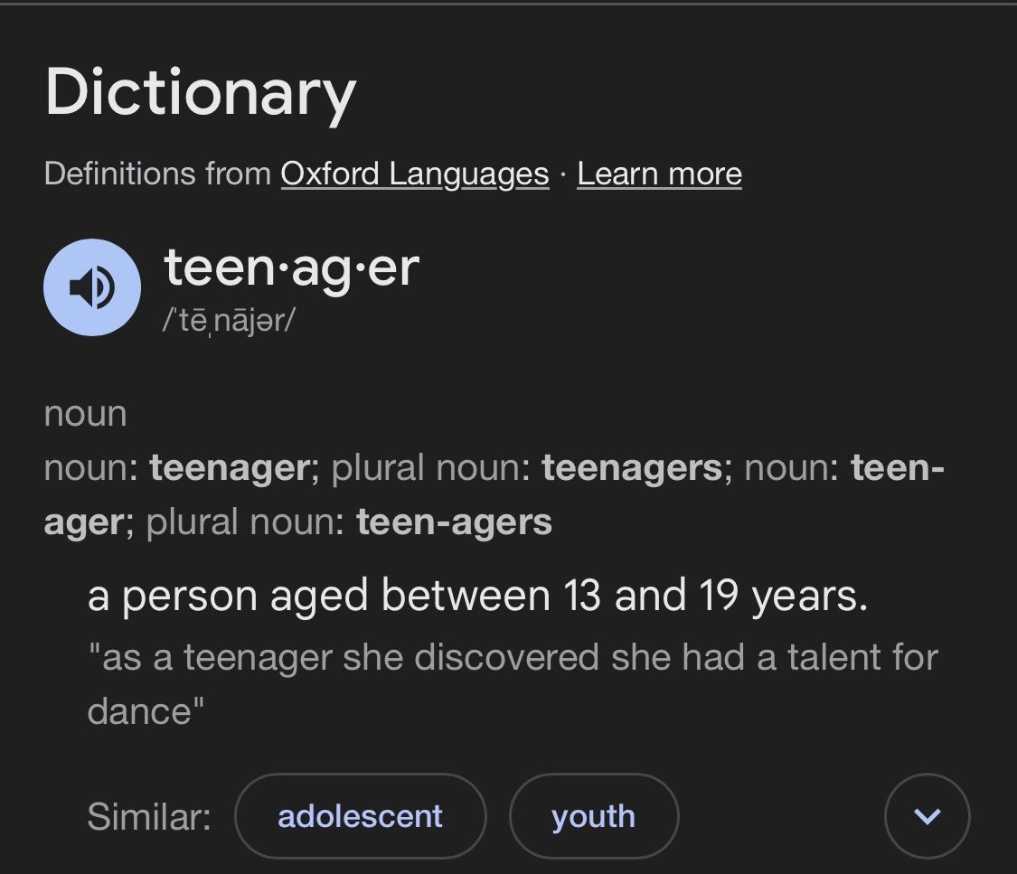 Joshua1jaw's tweet photo. @iamjoekingX @halfdownn That’s legality, she’s a TEEN 18teen!!! So in fact she IS a girl. 🤡

Just like sixTEEN &amp; sevenTEEN!!! 💀 https://t.co/qr3RB16pob