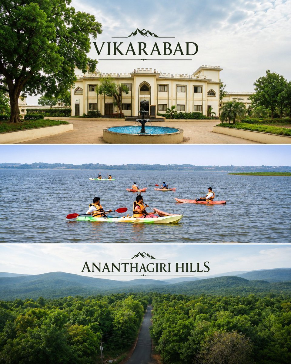 InsideTelangana's tweet photo. The malls are great, but nothing as exciting as a thrilling adventure outdoors. Right? Tag the friend you want to take on an adventure weekend.
#Telangana #WeekendGetaway #Hyderabad #AdventureTelangana #AnanthagiriHills https://t.co/mtLa3sQZAb