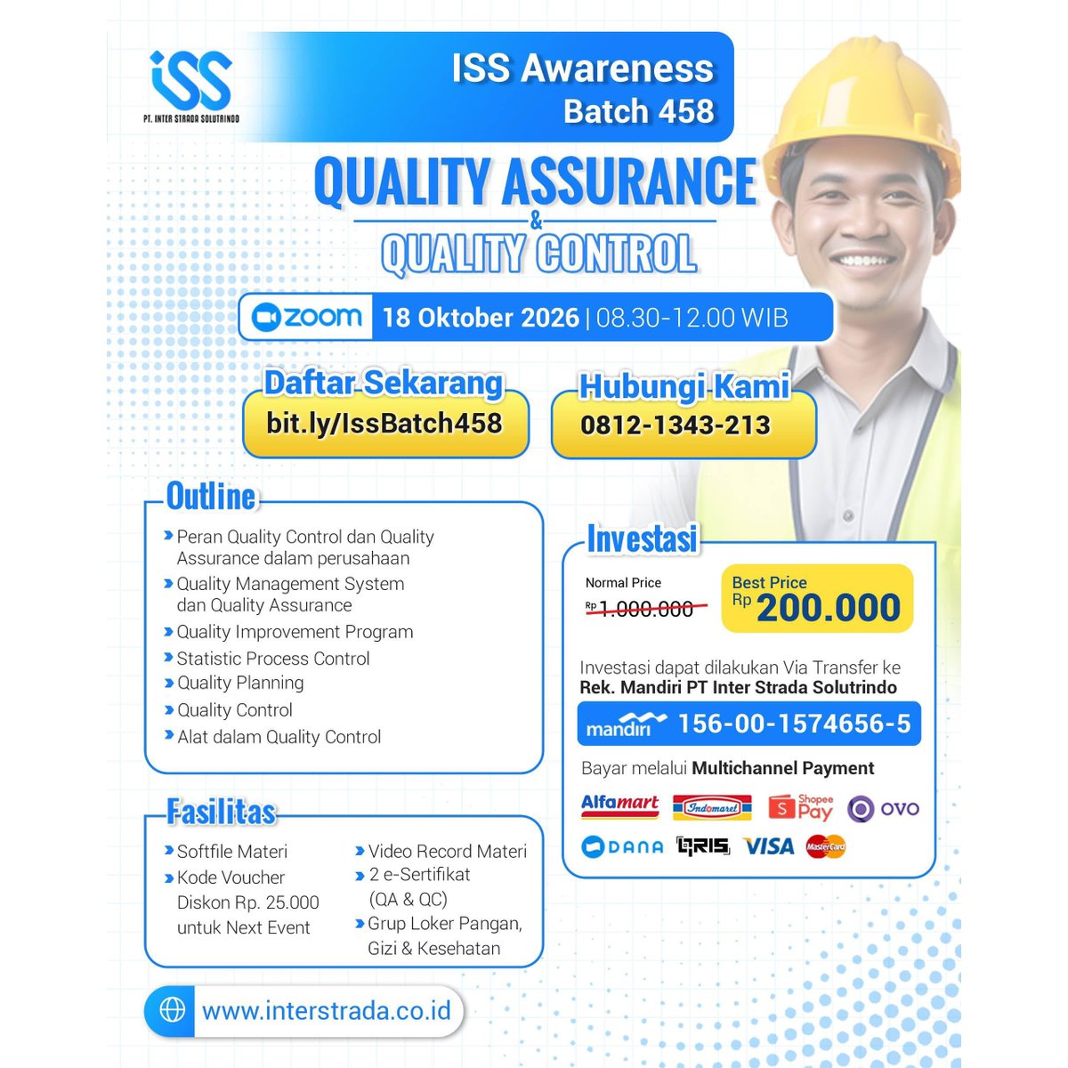 infokupedia's tweet photo. More Info:
08121343213

PT Inter Strada Solutrindo
Best Training and Consulting

Website : https://t.co/YcOKR95wWk
Instagram : @interstrada.id
Linkedln : PT Inter Strada Solutrindo https://t.co/Xi3PZ7Yl95
