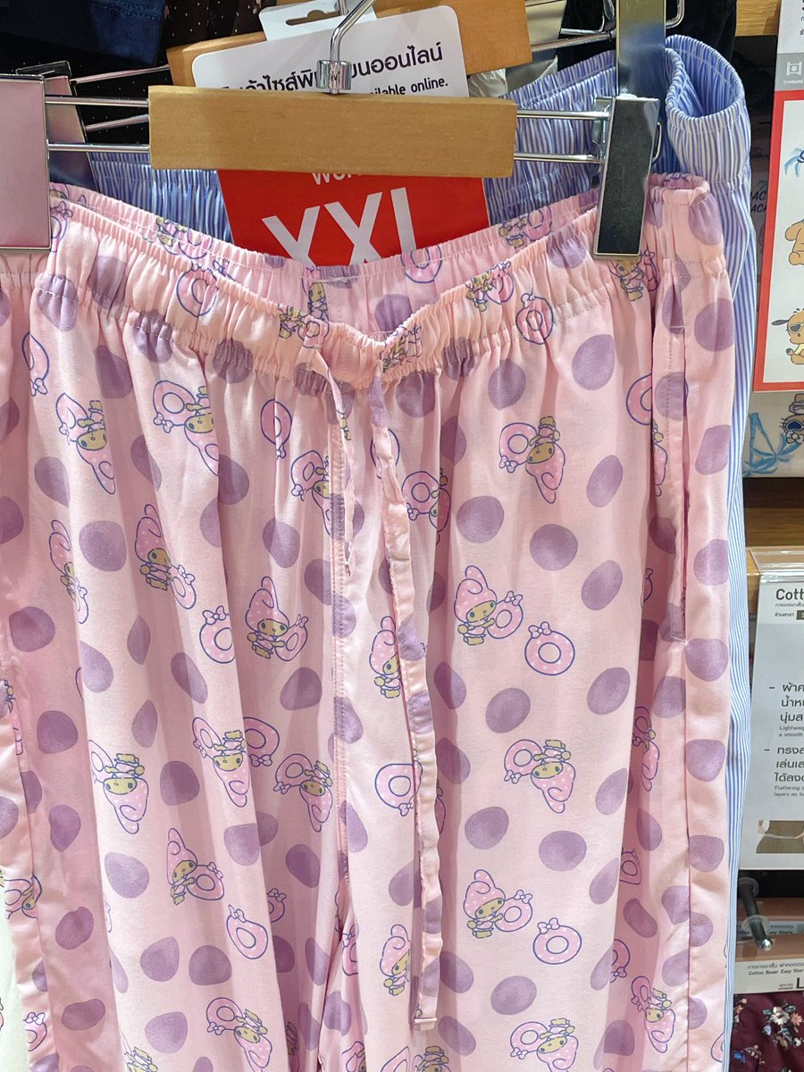 pinku_tai's tweet photo. กรี้ดดดนะ กางเกง uniqlo | sanrio มี 4 ลายน่ารักมว๊ากกก  🩷 https://t.co/SkTEOJlzhw
