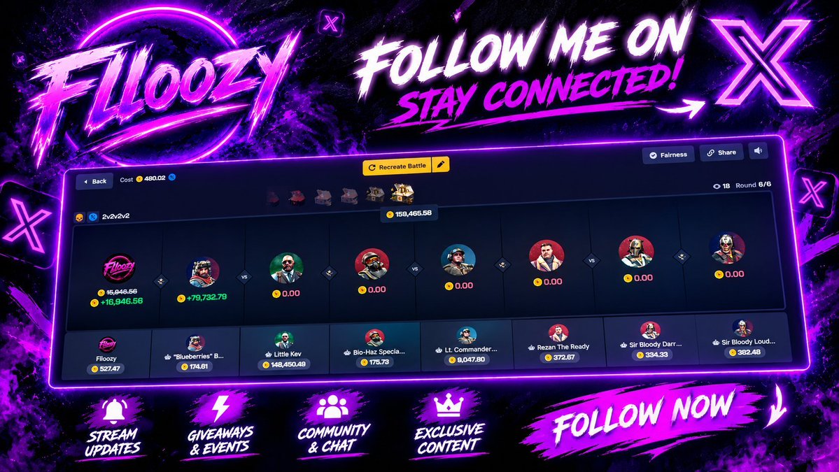 flloozy's tweet photo. 🐔🐔🐔$1500 TOKEN LEADER BOARD🐔🐔🐔
            🐔🐔https://t.co/uFA5L8qNdQ🐔🐔

🔥https://t.co/zLTcBxnpez — NIGHTLY CASHOUT TERMS 🔥

                          🎟️Be On Code: FLLOOZY
                 👥 Top 5 Affiliates for the past 7 days
                     💰 $1,000 wagered past 7 days
                      💸$150 deposited past 7 days

               Will Share 50% Of Any Cashout Each Night.
                             🤯THATS 10% EACH!!!🤯

                   YOU COULD LITERALLY MAKE $1700 
                            https://t.co/GZeEF4KSgu

            WIN A 10 TOKEN TIP!! ALL YOU GOTTA DO IS

* LIKE
* REPOST
* TAG 2 FRIENDS