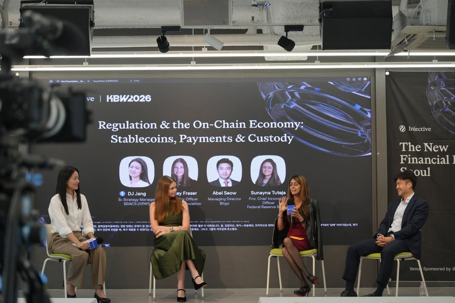 crypto_krishna9's tweet photo. Good morning Web3

That’s a wrap on Injective’s KBW event in Seoul🇰🇷

A big moment for the Injective community, bringing together some of the teams and institutions helping shape the future of digital assets.

Huge thanks to the speakers from:

• LG CNS 
• Federal Reserve System 
• Coinbase (@coinbase)
• SMBC Nikko (@smbcnikko_jp)
• BitGo (@BitGo)
• Blockchain Association (@BlockchainAssn)
• BDACS (@BDACSKorea)
• Four Pillars (@FourPillarsFP)

The conversations around institutional adoption, digital assets, and the next phase of onchain finance made this event one to remember.

Seoul was just the beginning.

Until next time, ninjas 🥷